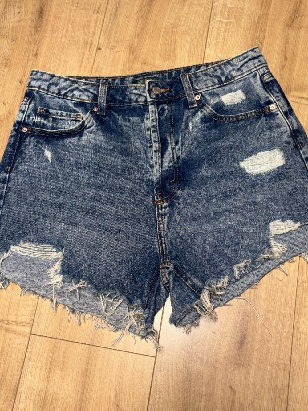 Dark Acid Wash Denim Cutoff Shorts - Wild Fable